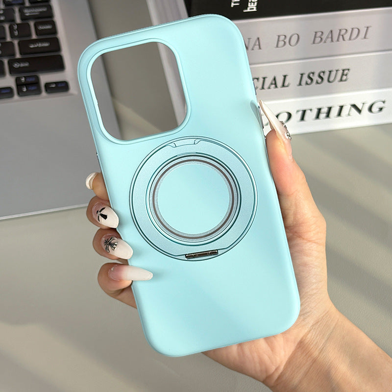 Vintage Magnetic Phone Case Niche High-End Feel 360 ° Rotating Pivot Case for Apple 17 Compatible with Japan and Korea
