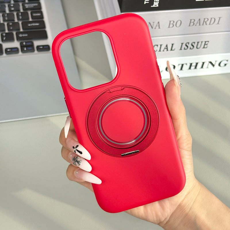 Vintage Magnetic Phone Case Niche High-End Feel 360 ° Rotating Pivot Case for Apple 17 Compatible with Japan and Korea