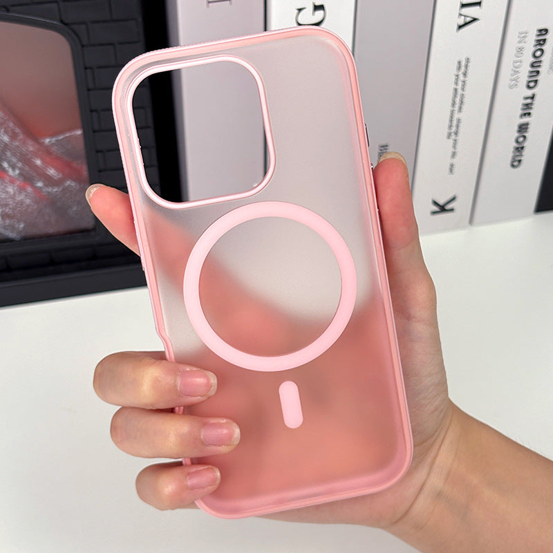 Magnetic Phone Case Apple Skin Feel 16 Pro Phone Case Ins Style Light Luxury High-end Suitable for 16 Pro Max Phone Case