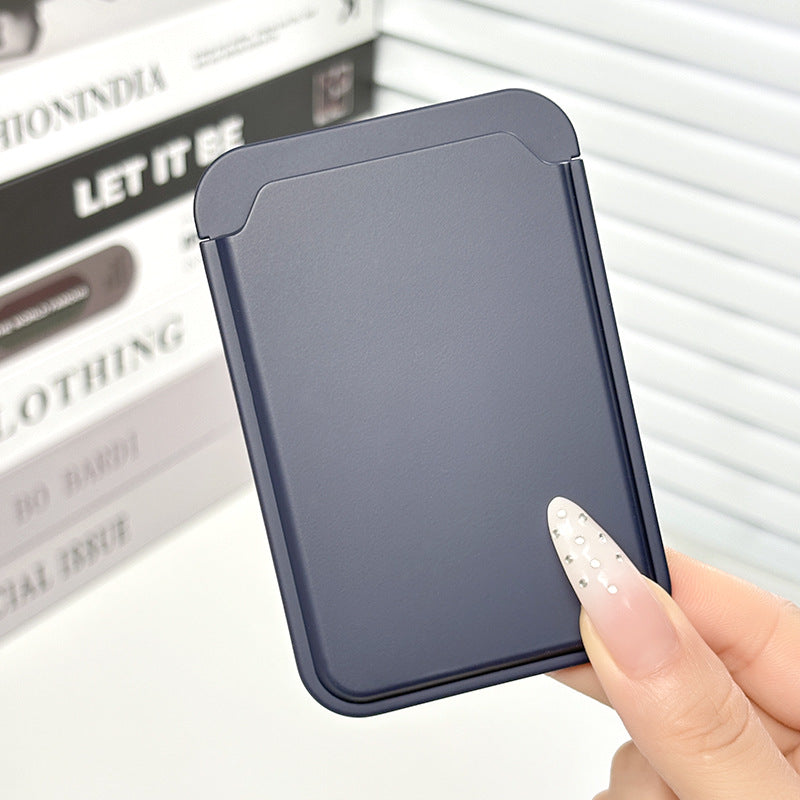 Simple Magnetic Card Holder Ins Style Transparent Skin Feel Strong Magnetic Adsorption PC Material Magnetic Phone Card Holder Source Manufacturer