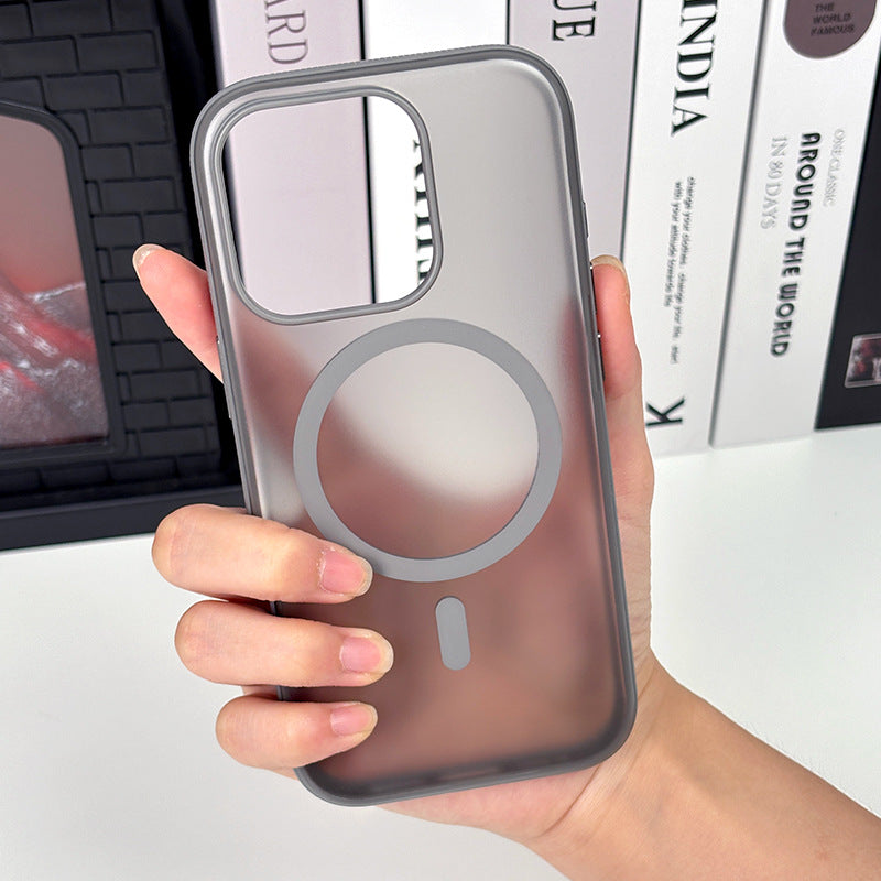 Magnetic Phone Case Apple Skin Feel 16 Pro Phone Case Ins Style Light Luxury High-end Suitable for 16 Pro Max Phone Case