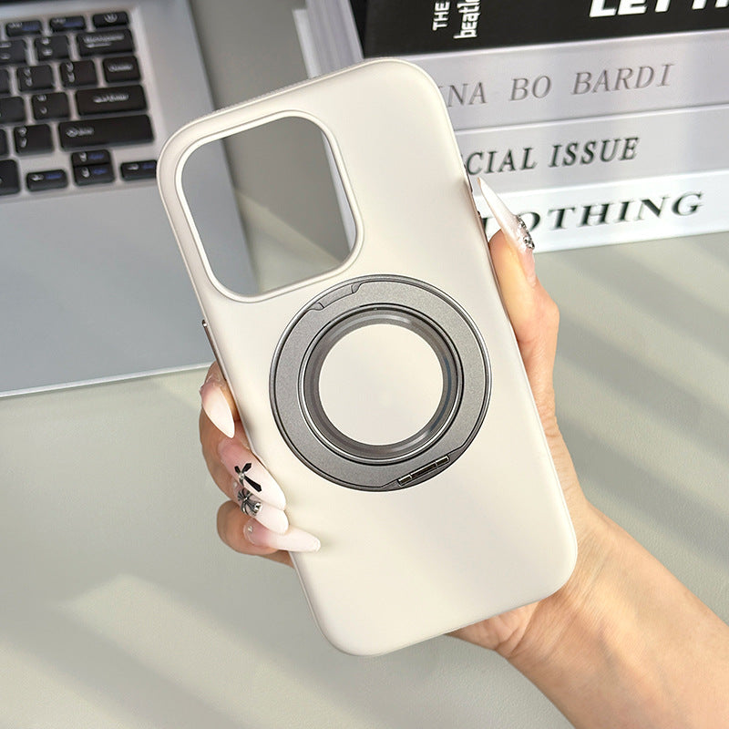 Vintage Magnetic Phone Case Niche High-End Feel 360 ° Rotating Pivot Case for Apple 17 Compatible with Japan and Korea