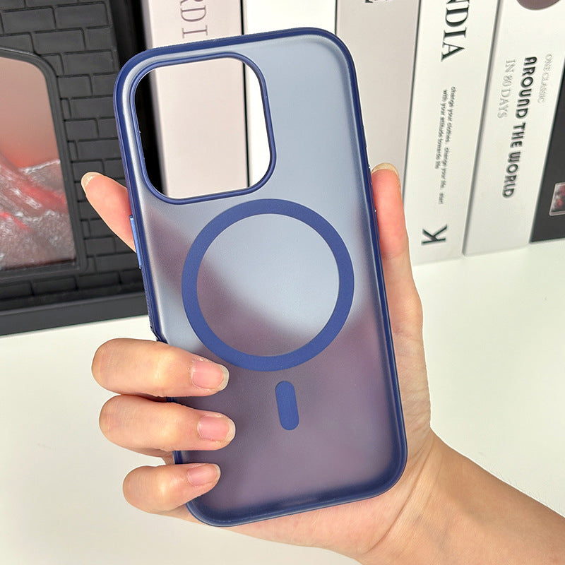 Magnetic Phone Case Apple Skin Feel 16 Pro Phone Case Ins Style Light Luxury High-end Suitable for 16 Pro Max Phone Case