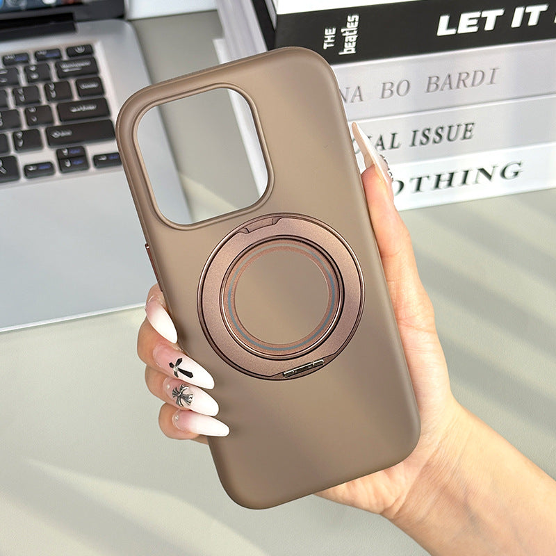 Vintage Magnetic Phone Case Niche High-End Feel 360 ° Rotating Pivot Case for Apple 17 Compatible with Japan and Korea