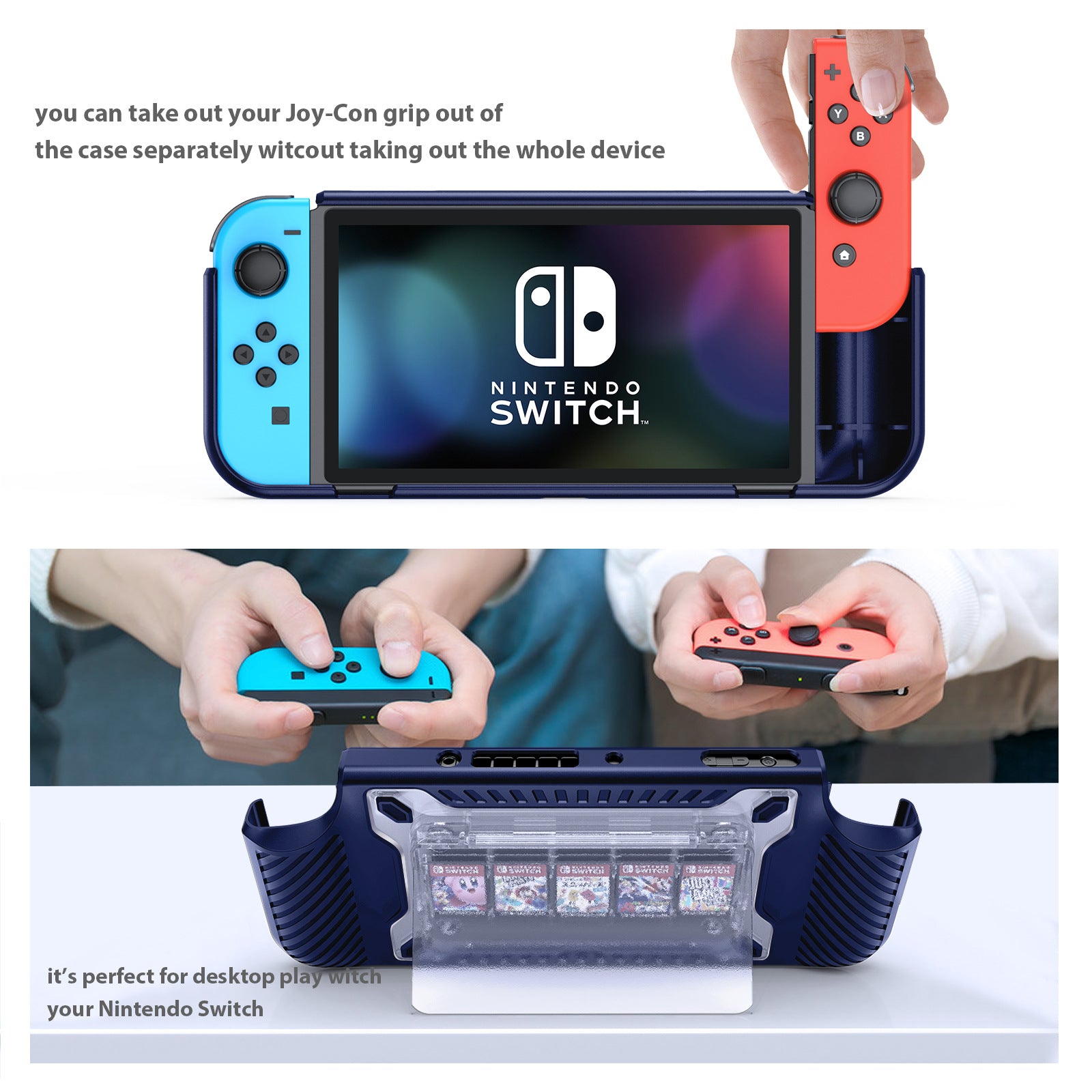 Cross-Border Wholesale Switch Protective Case Nintendo Console with Stand Detachable Controller Shell Switch 2 Protective Case