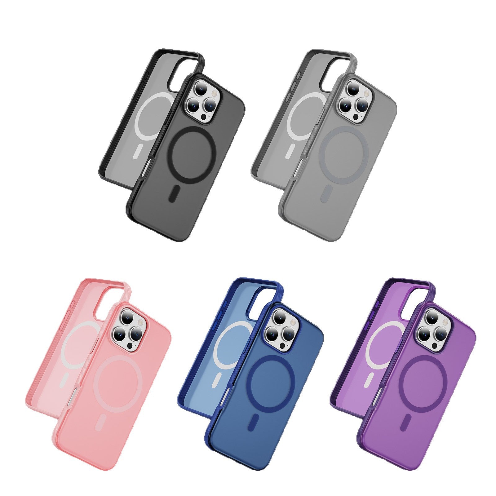 Magnetic Phone Case Apple Skin Feel 16 Pro Phone Case Ins Style Light Luxury High-end Suitable for 16 Pro Max Phone Case